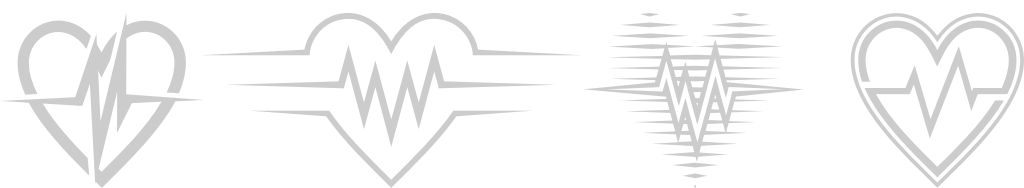 forma del battito cardiaco vettore
