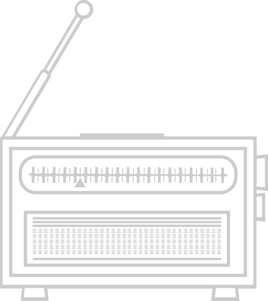 Radio Vintage ▾ schema vettore