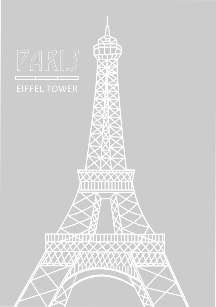 Parigi carta vettore