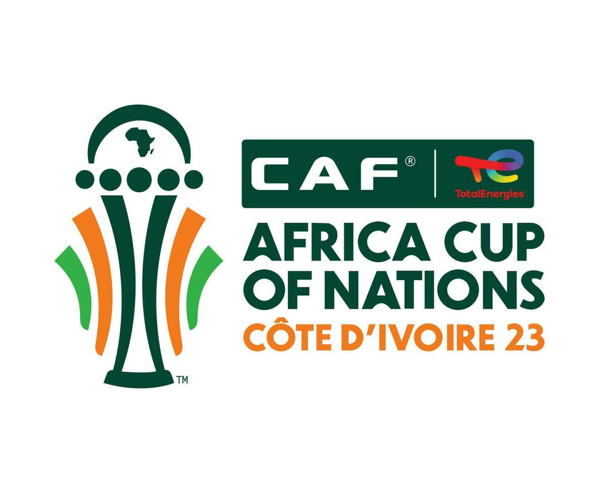 può avorio costa tazza 2023 simbolo astratto africano tazza di nazioni calcio design vettore