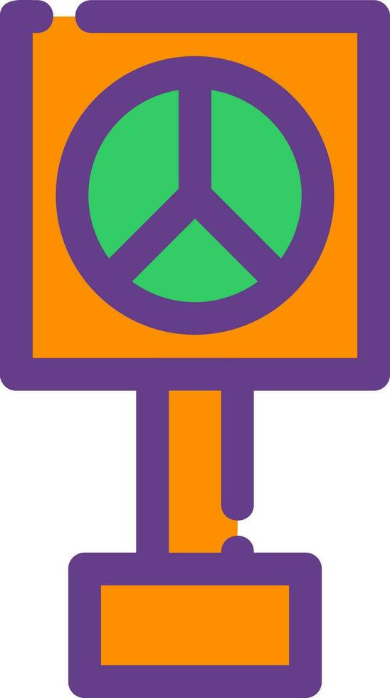 pace cartello creativo icona design vettore