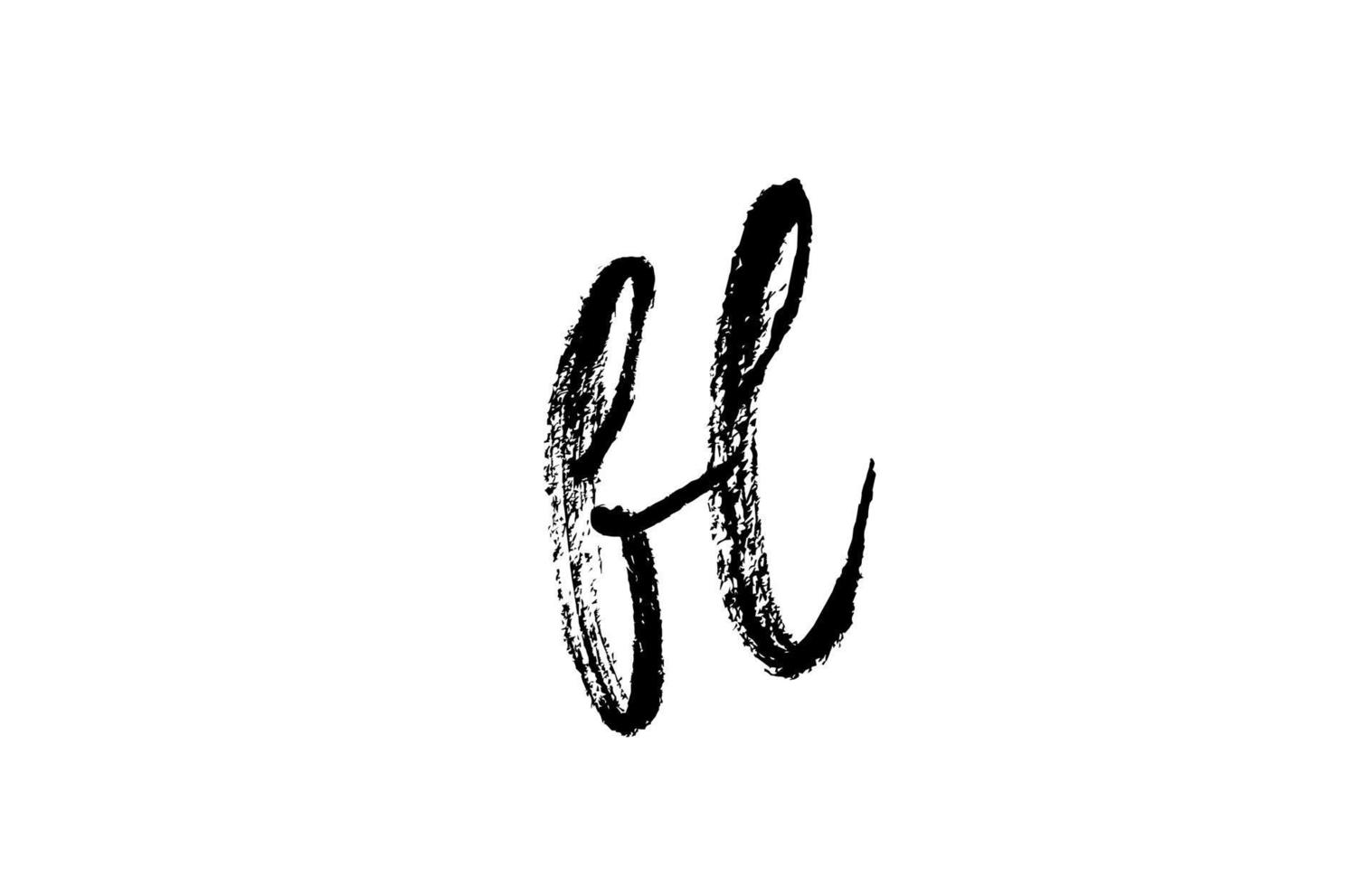 bl bl alfabeto lettera logo icona combinazione. disegno dell'annata scritto a mano del grunge. colore bianco nero per affari e società vettore
