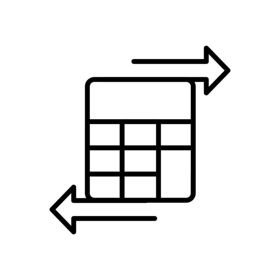 vettore nero linea icona matematico soluzione isolato su bianca sfondo