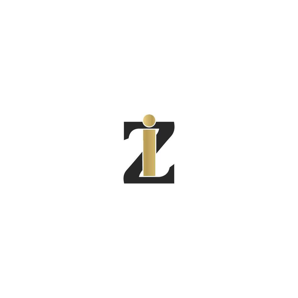 io, zi, io e z astratto iniziale monogramma lettera alfabeto logo design vettore