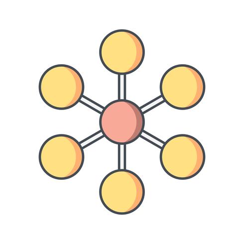 Icona di vettore della molecola