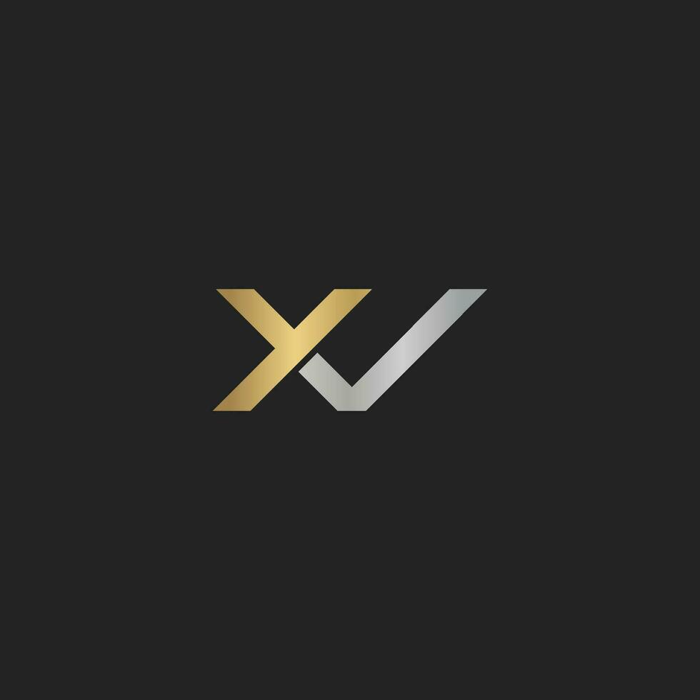 vy, yv, v e y astratto iniziale monogramma lettera alfabeto logo design vettore