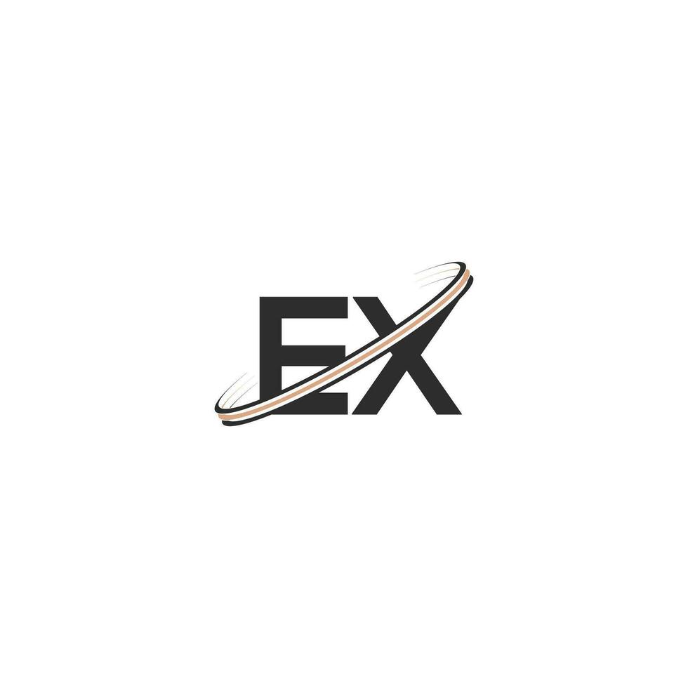 alfabeto iniziali logo xe, ex, e e X vettore