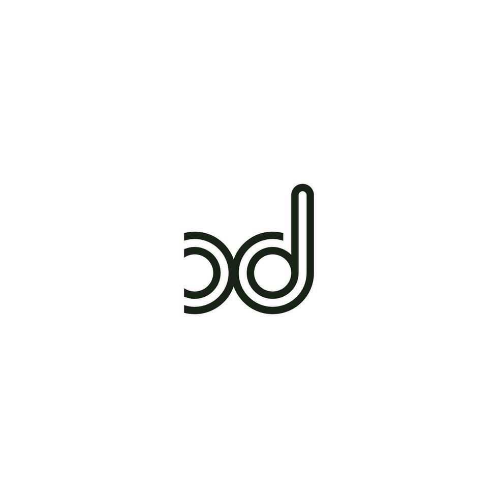 dx, xd, d e X astratto iniziale monogramma lettera alfabeto logo design vettore