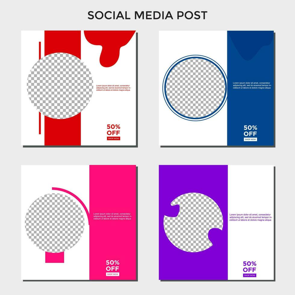 astratto sociale media bandiera modello i saldi impostare. modificabile copertina design promozione vendita vettore