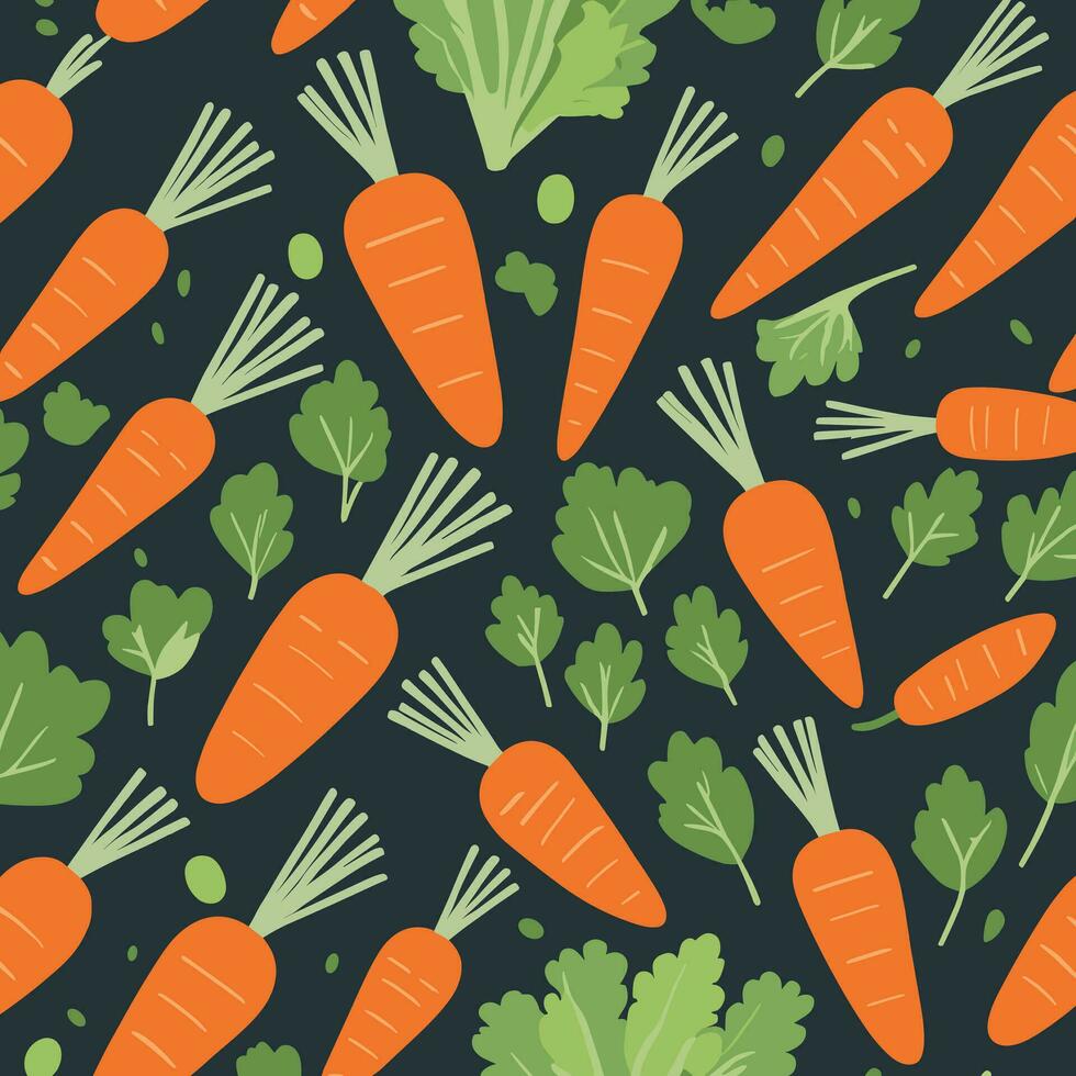 carota cartone animato modello illustrazione vettore