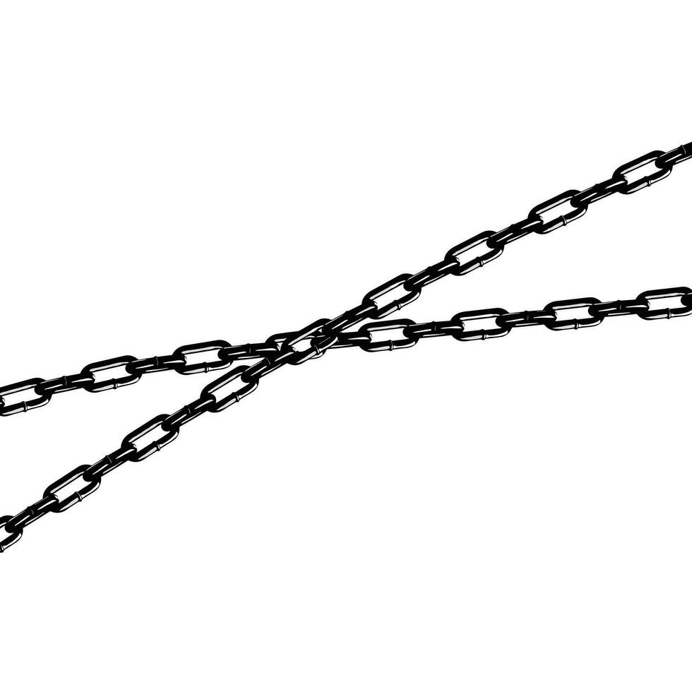 metallico catena vettore illustrazione design