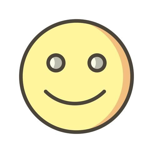 Emoticon felice icona vettoriale