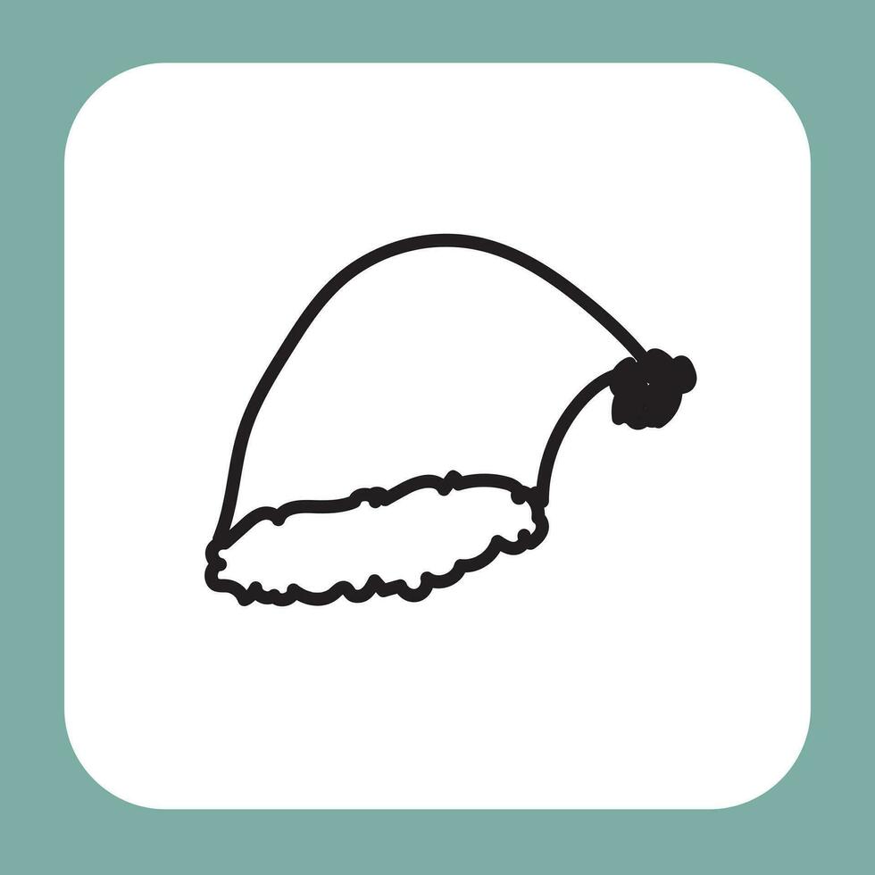 un' nero e bianca disegno di un' cappello vettore