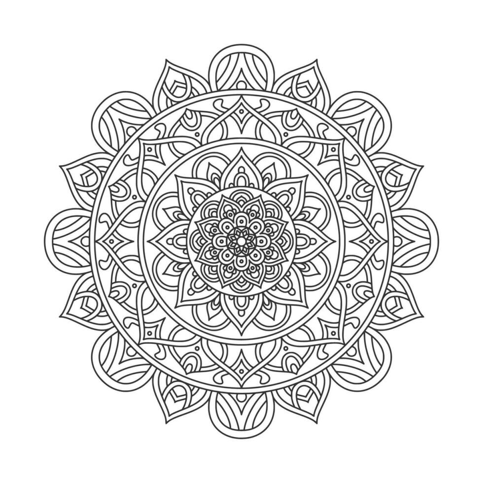 elementi di decorazione d'arte mandala modello circolare vettore