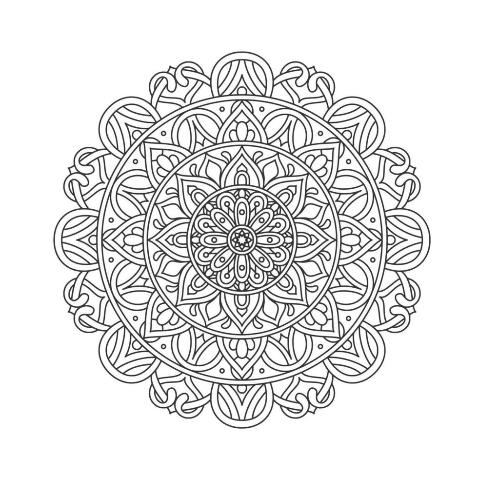 elementi di decorazione d'arte mandala modello circolare vettore