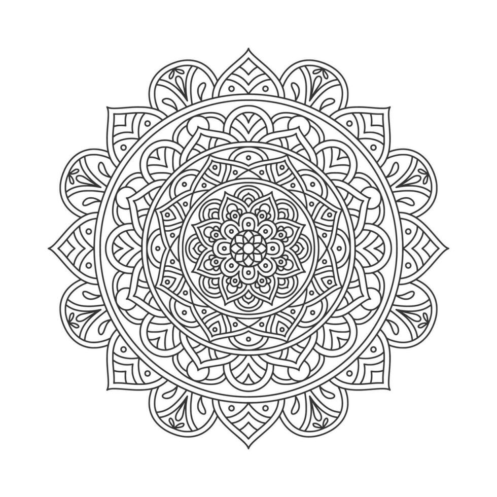 elementi di decorazione d'arte mandala modello circolare vettore