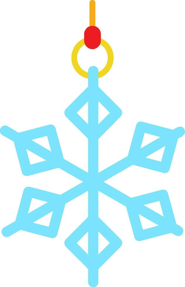 fiocco di neve linea pieno icona vettore
