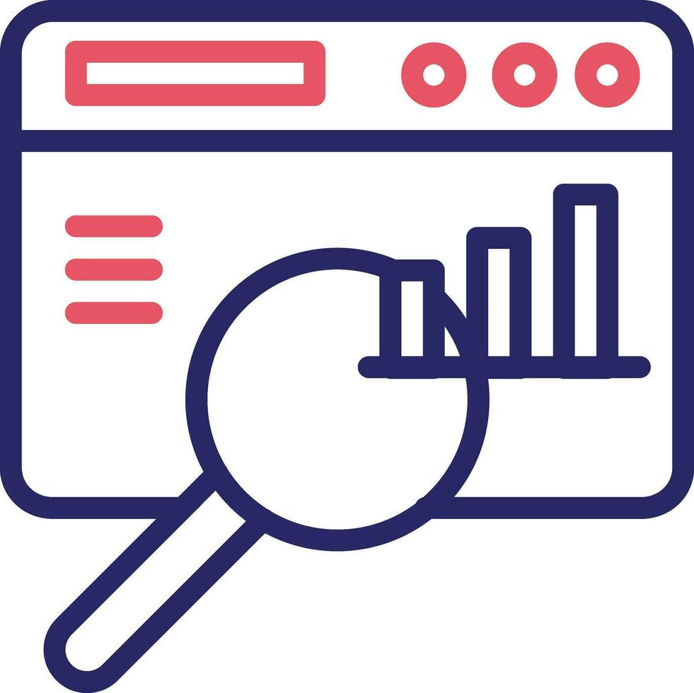 ricerca statistica vettore icona