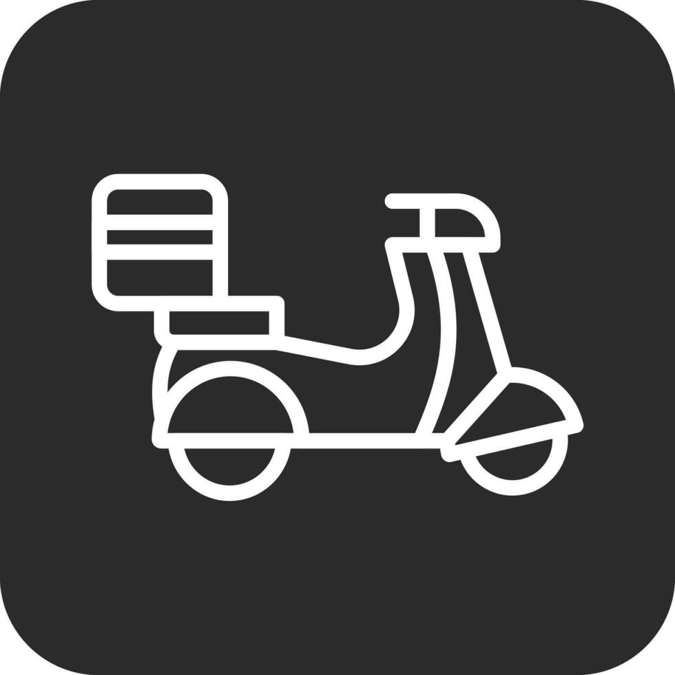 consegna scooter vettore icona