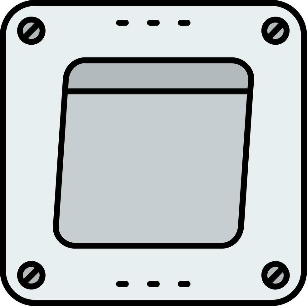 switch linea pieno icona vettore