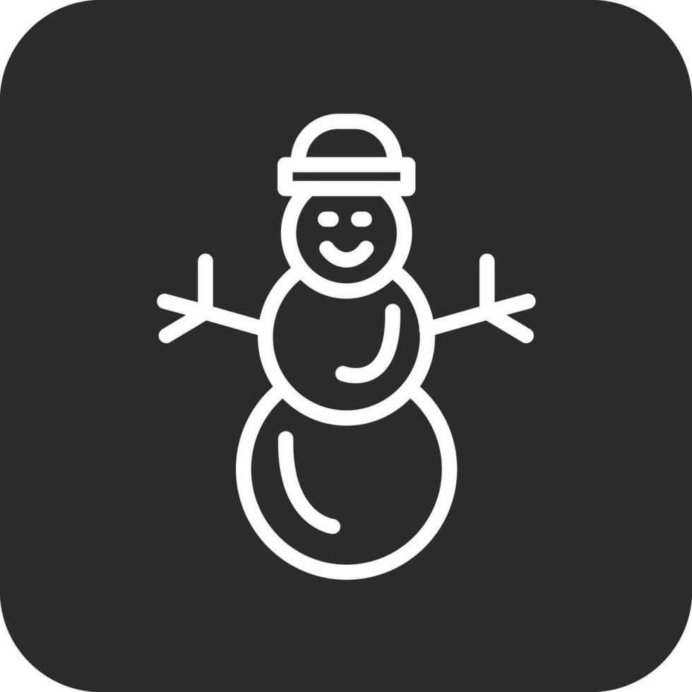 pupazzo di neve vettore icona