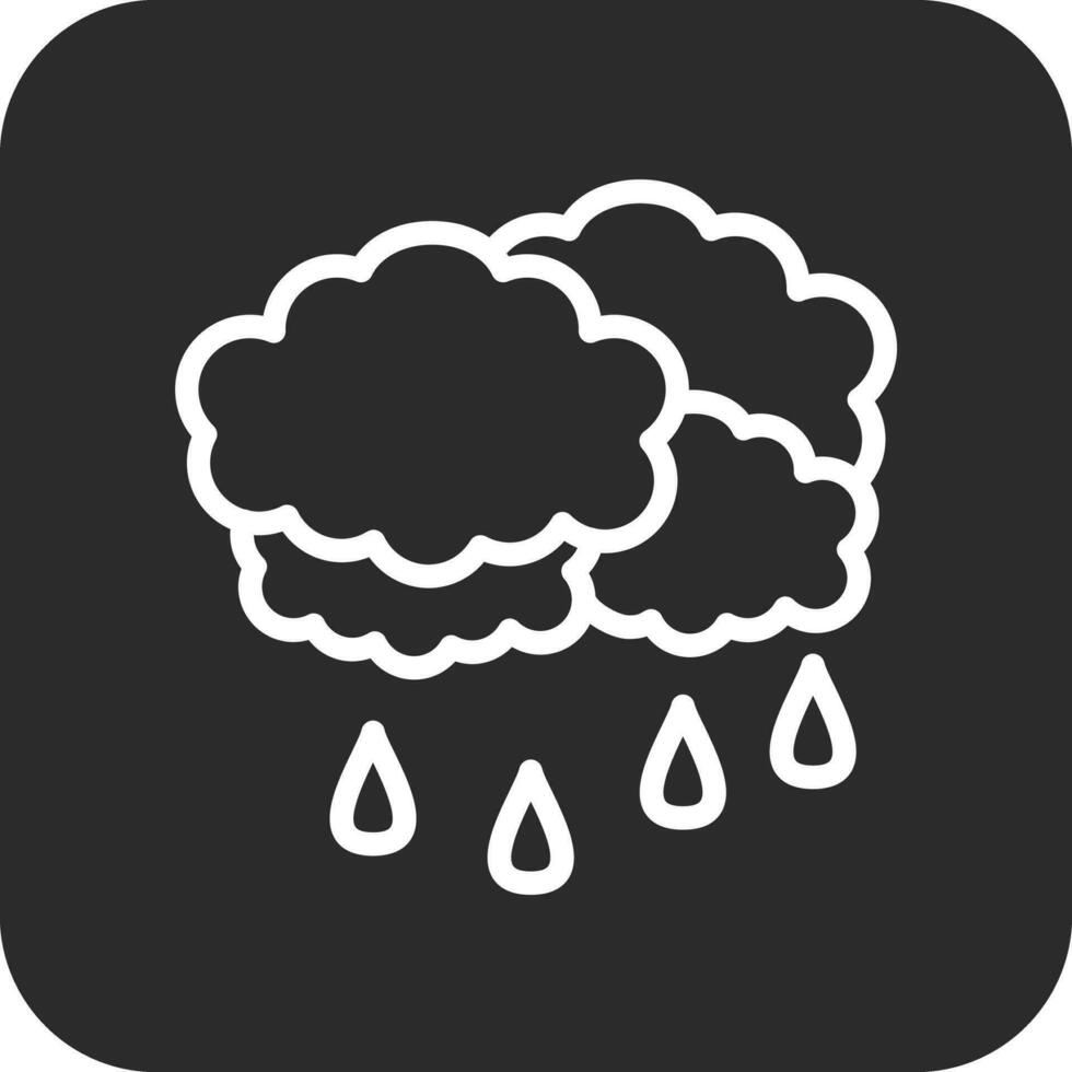 nuvoloso tempo metereologico vettore icona