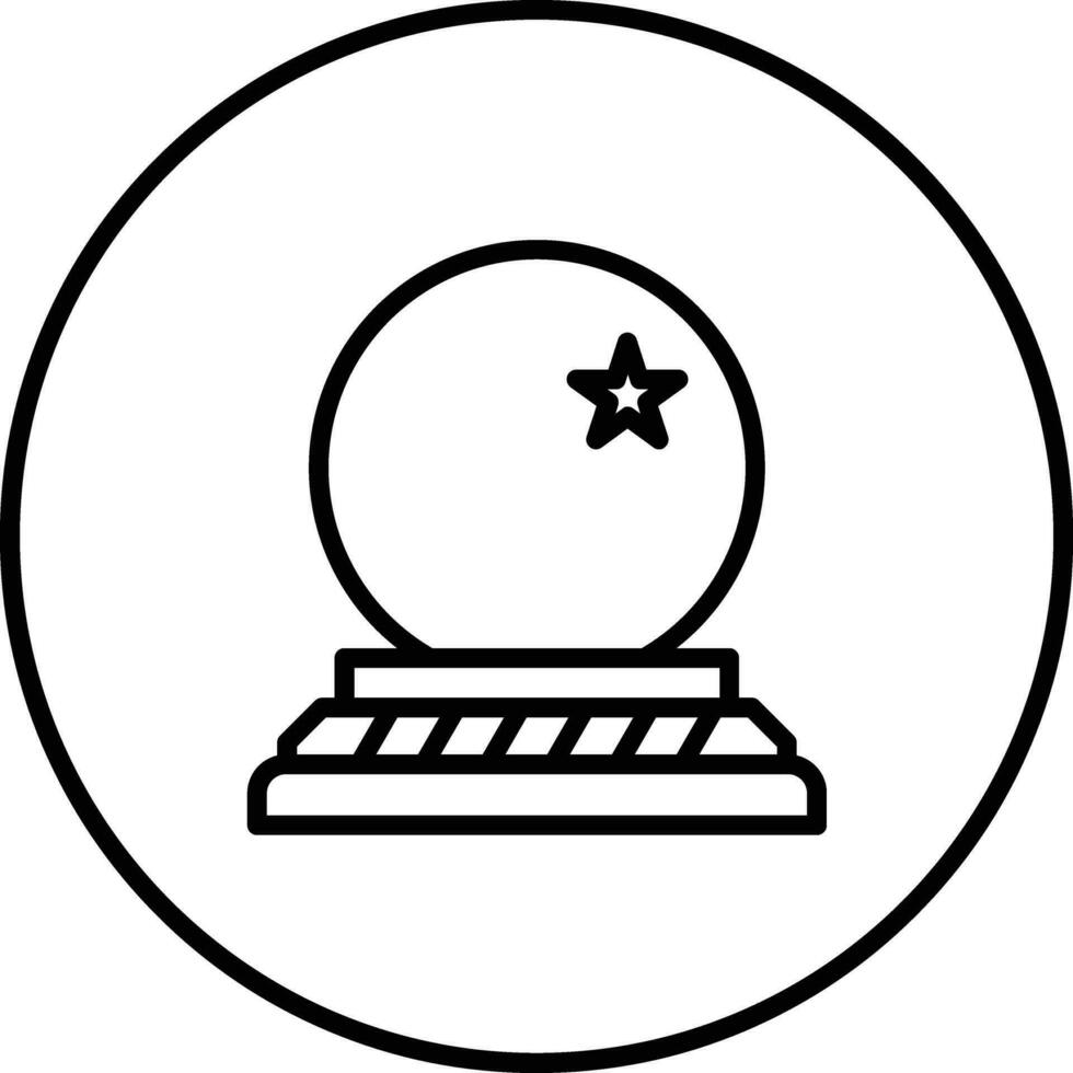 cristallo palla vettore icona