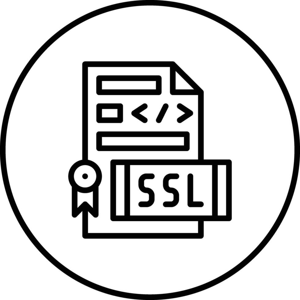 ssl file vettore icona