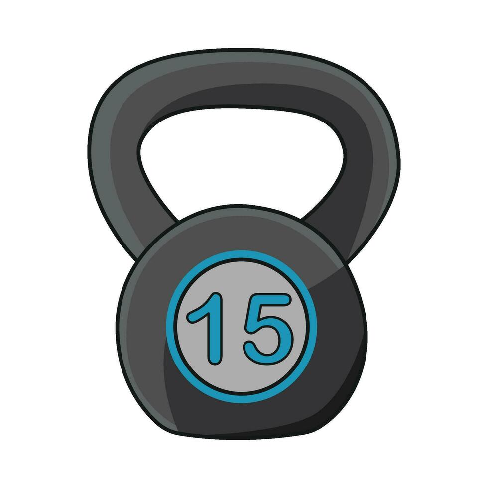 illustrazione di kettlebell vettore