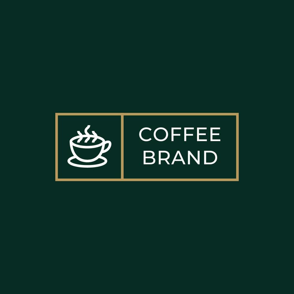 caffè logo, adatto per caffè negozio logo o Prodotto marca identità. vettore