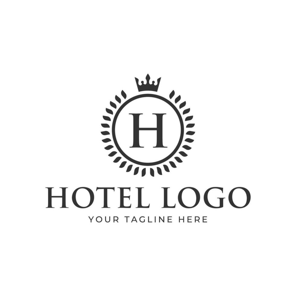 elegante Hotel logo icona vettore modello