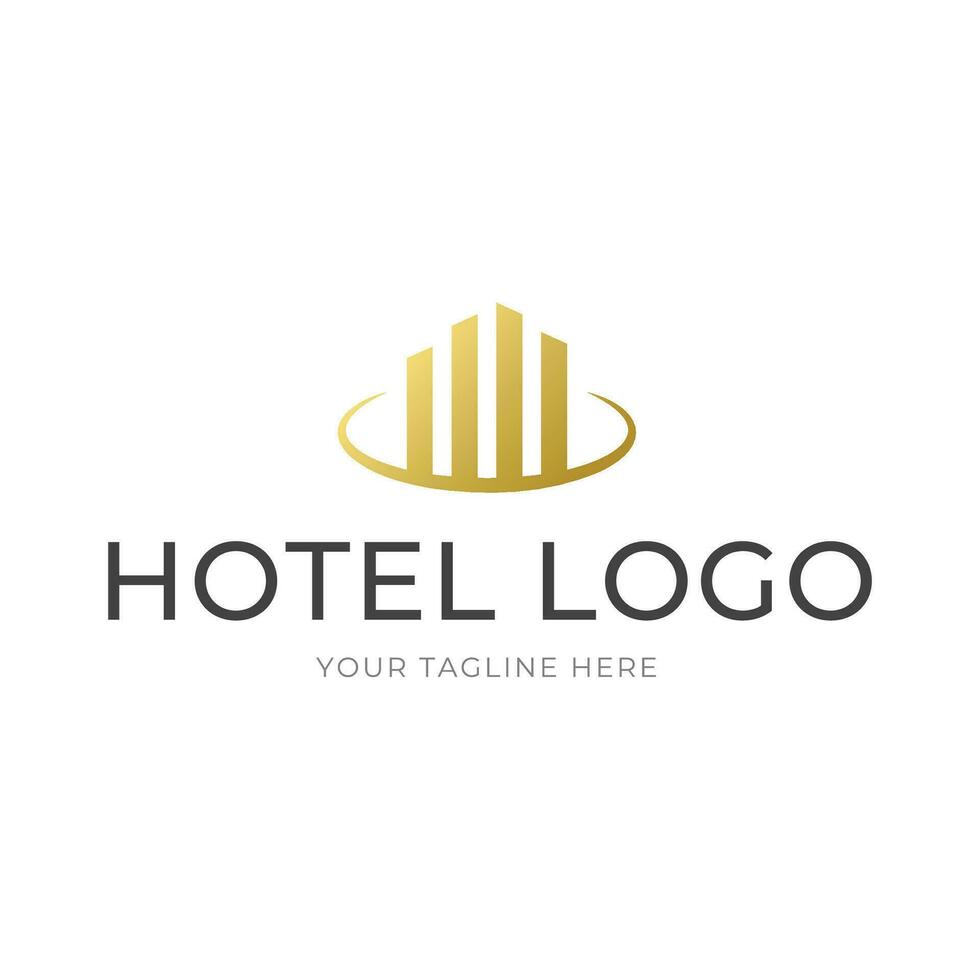 elegante Hotel logo icona vettore modello