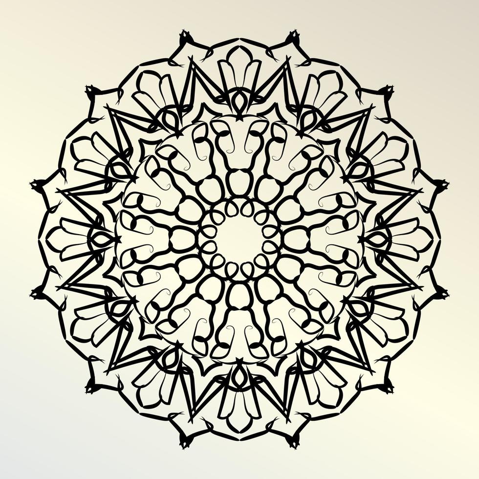 mandala elemento vettoriale ornamento rotondo decorazione