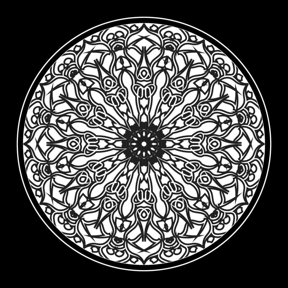 elementi di decorazione d'arte mandala modello circolare vettore