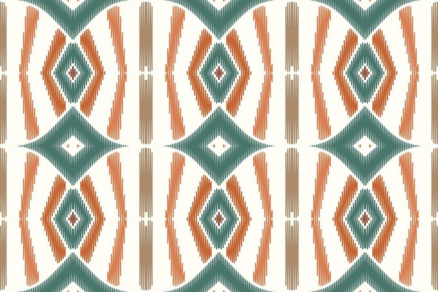 ikat floreale paisley ricamo su bianca sfondo.geometrico etnico orientale modello tradizionale.azteco stile astratto vettore illustrazione.disegno per trama, tessuto, abbigliamento, avvolgimento, decorazione, pareo.