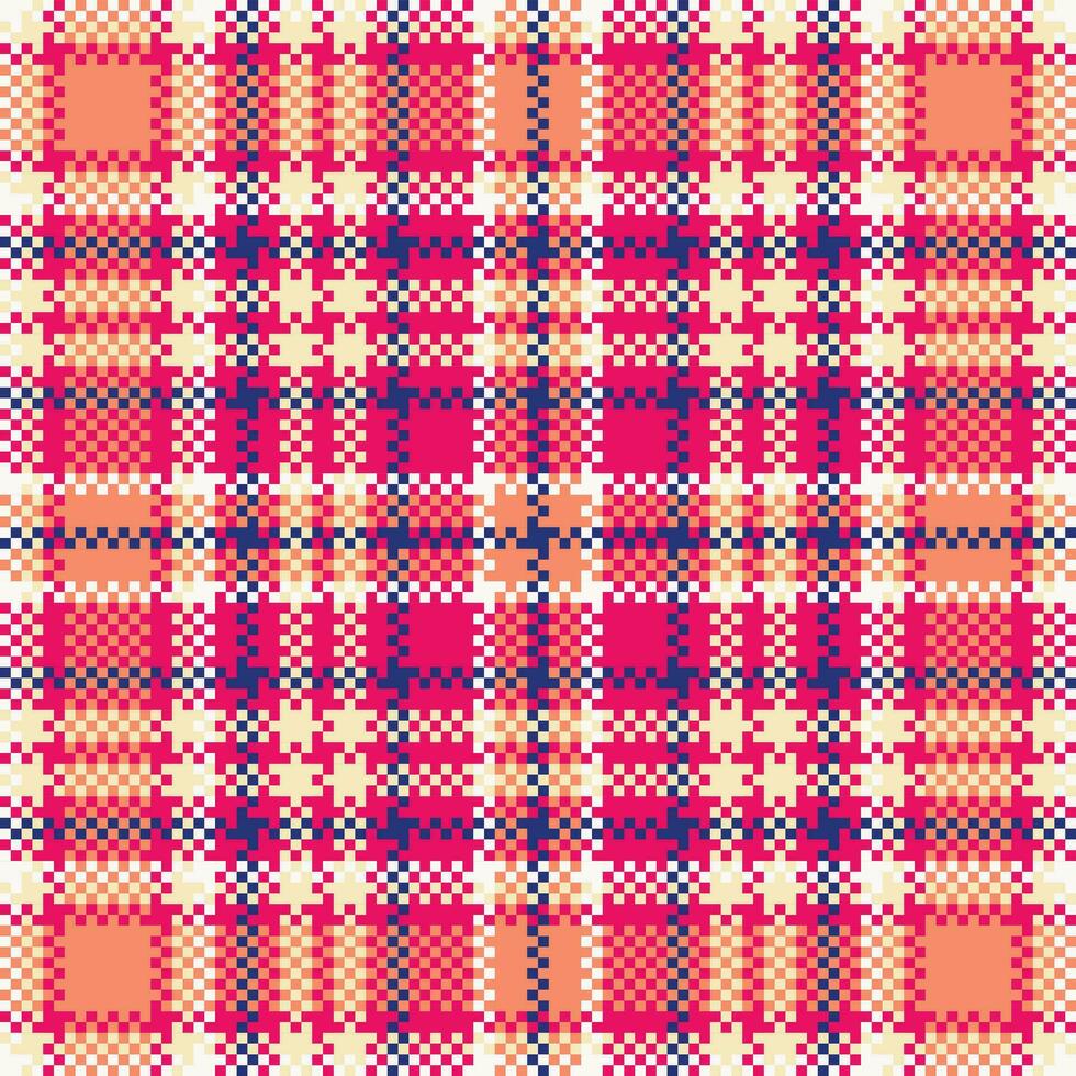 plaid modello senza soluzione di continuità. Scozzese plaid, per sciarpa, vestire, gonna, altro moderno primavera autunno inverno moda tessile design. vettore