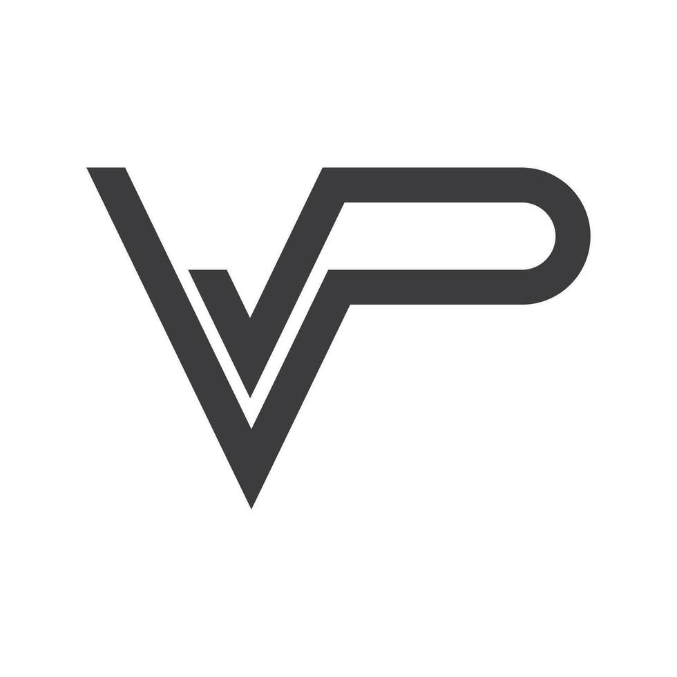 iniziale lettera vp logo o pv logo vettore design modello