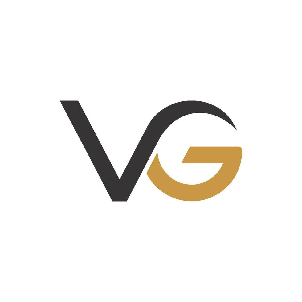 iniziale lettera vg logo o gv logo vettore design modello