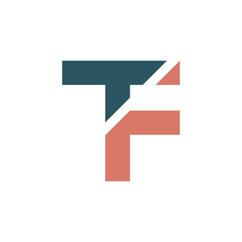 iniziale lettera tf logo o ft logo vettore design modello