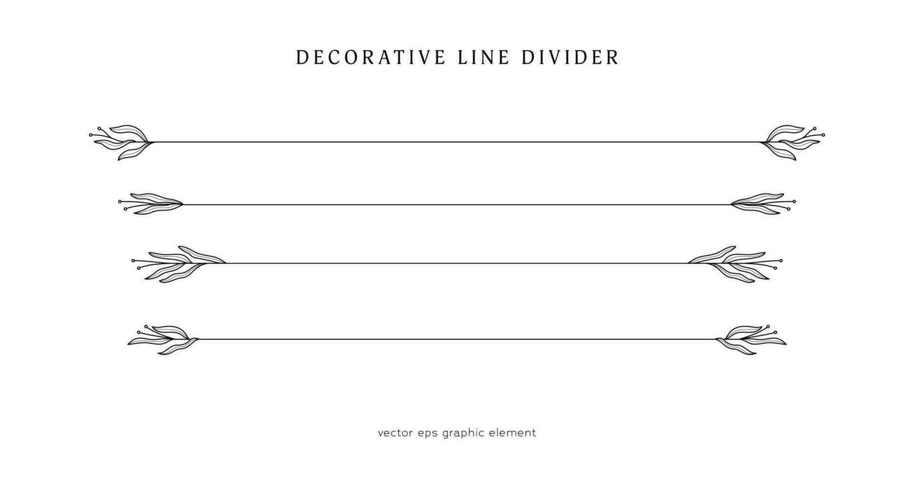 estetico floreale linea divisore per testo disposizione separatore decorazione elemento vettore