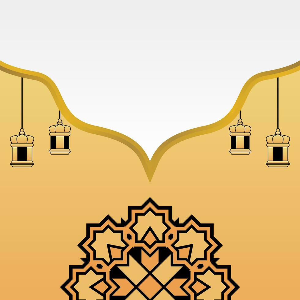 modificabile Ramadan vendita manifesto. con mandala decorazioni e lanterne. design per opuscoli, sociale media, banner e ragnatela. vettore illustrazione