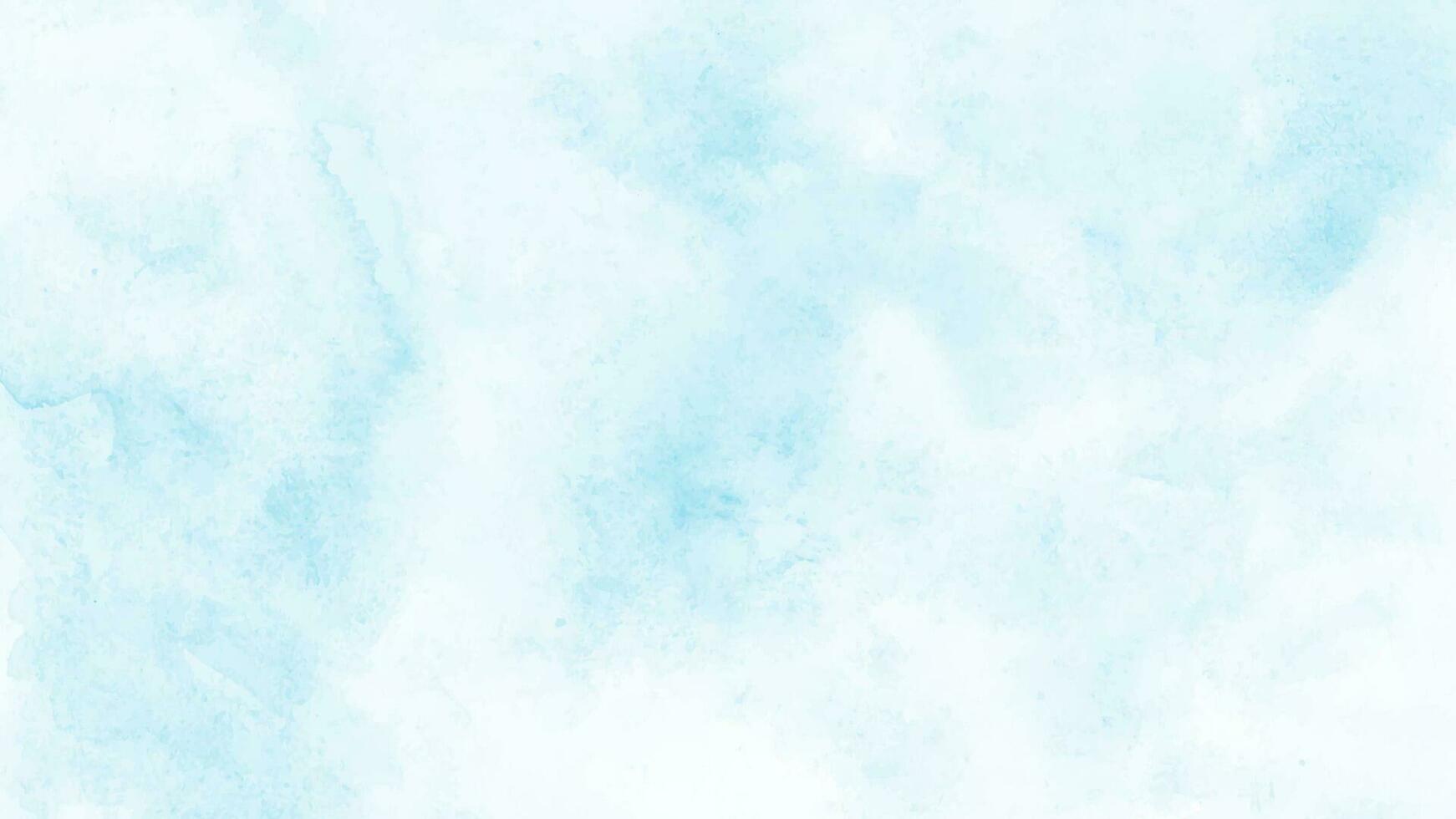 blu acquerello cielo e nuvole. leggero vettore sfondo