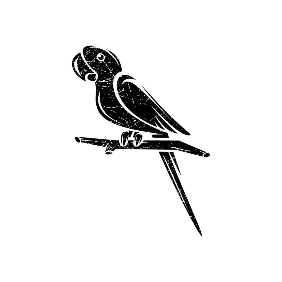 pappagallo icona isolato su bianca sfondo. vettore