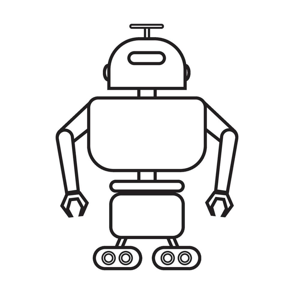industriale robot iconlogo vettore design modello