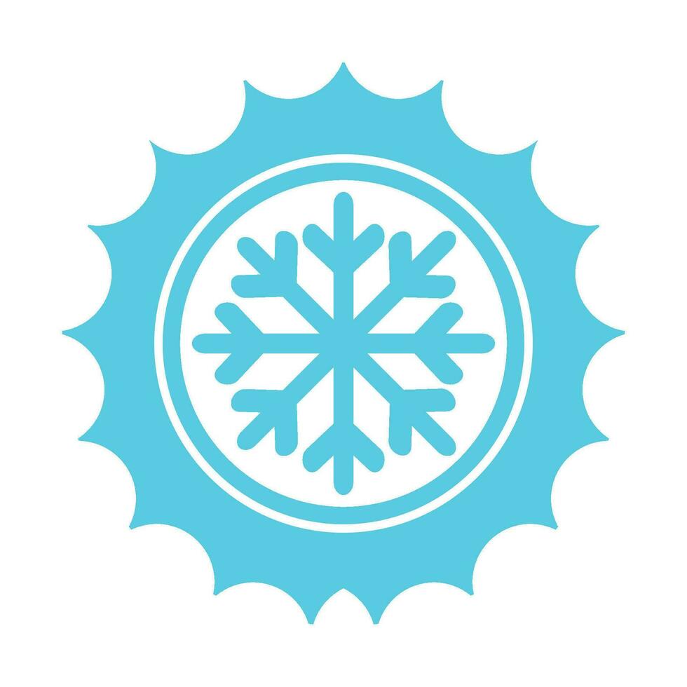 freddo logo icona vettore design modello