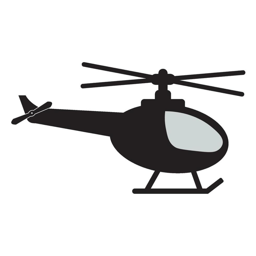 elicottero icona logo vettore design modello