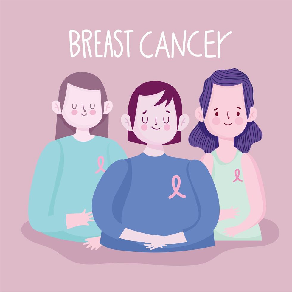 cancro al seno femminile vettore