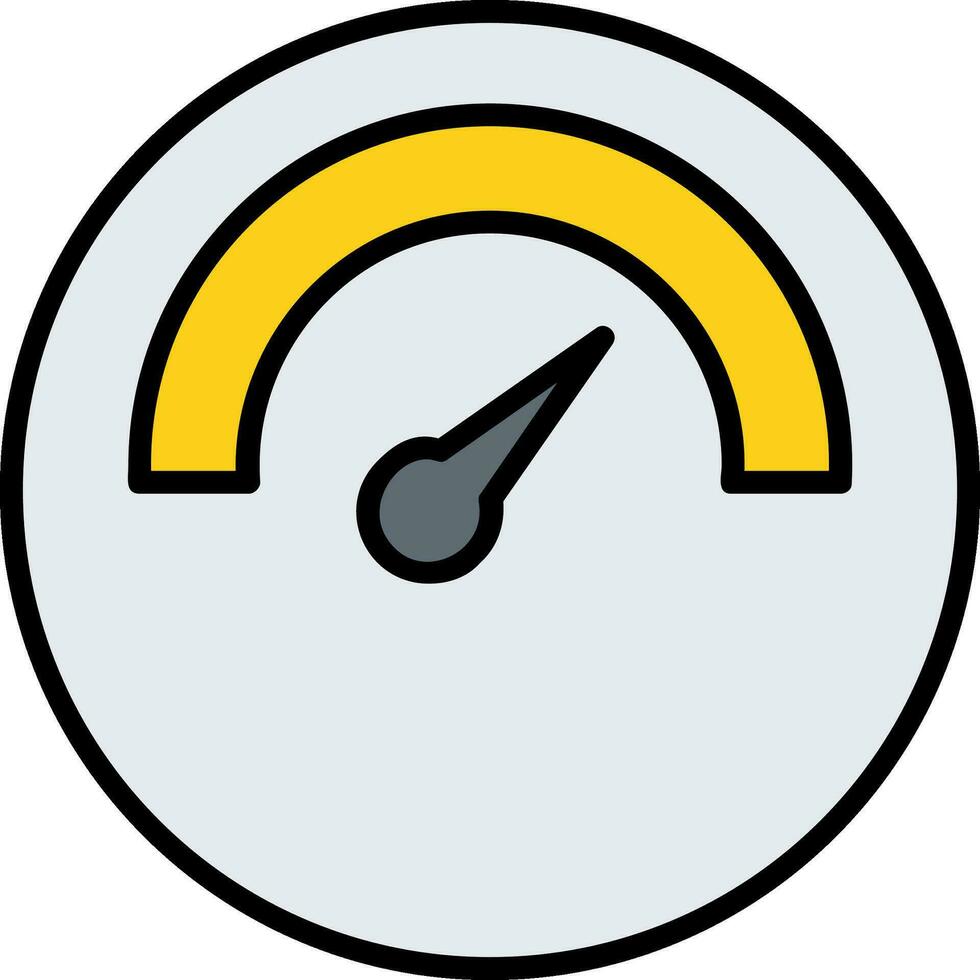 icona del vettore del misuratore di velocità