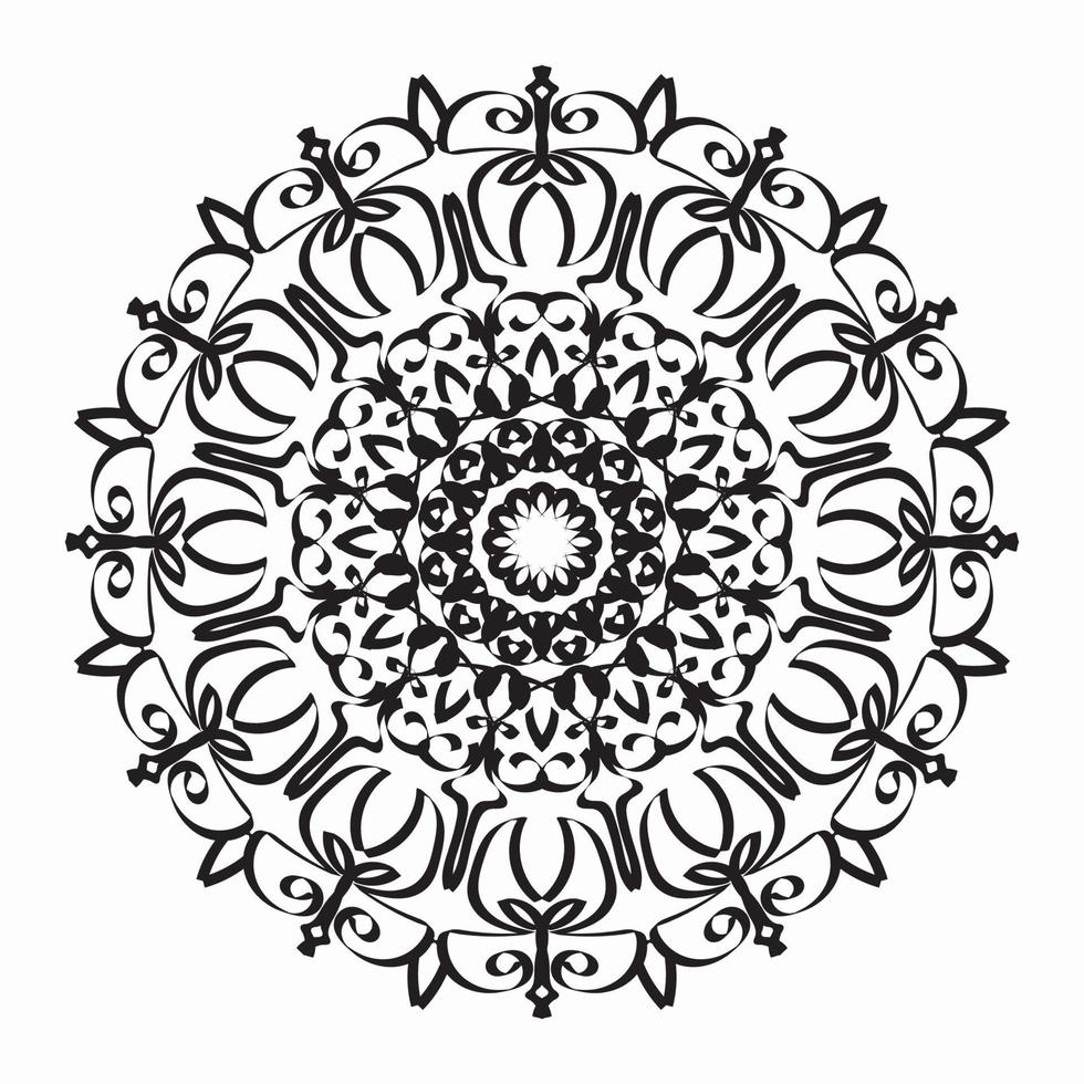 vettore cerchio astratto rotondo. stile mandala.