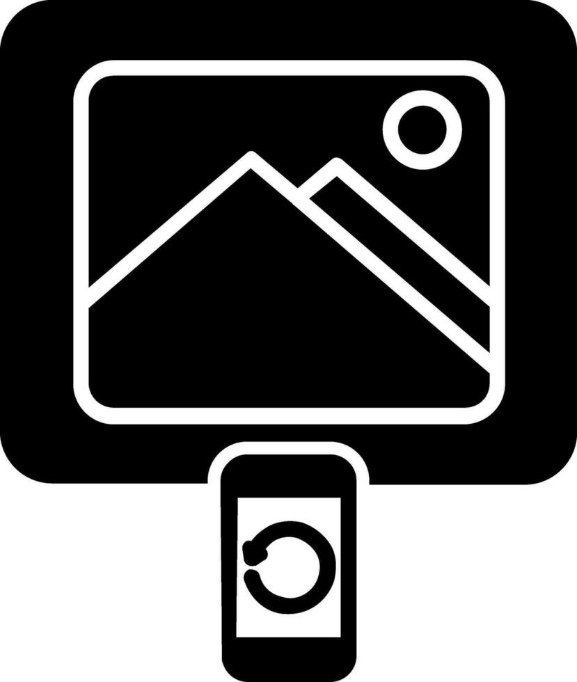 Immagine in lavorazione vettore icona